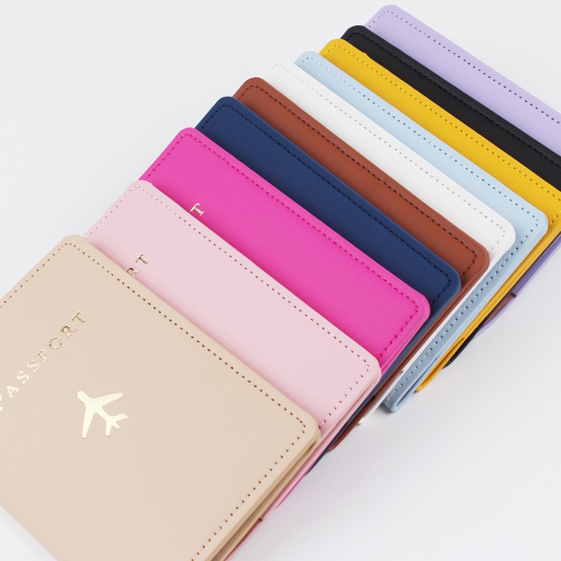 Tech Accessories Travel - 1PCS PU Leather Plane Passport Cover