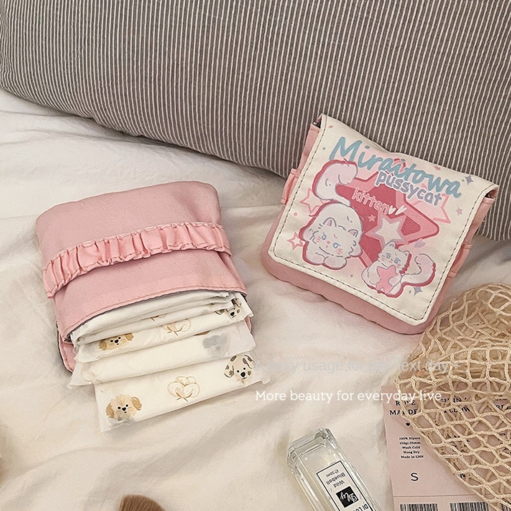 Cable Organizer Bag - Data Cables Organizer Sanitary Pads Bag