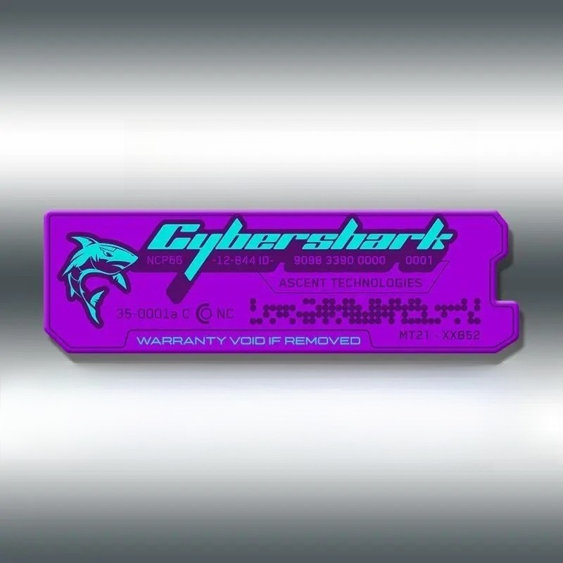 Tech Gear Accessories - 1PC Cyberpunk Tech Label Graphic Stickers,