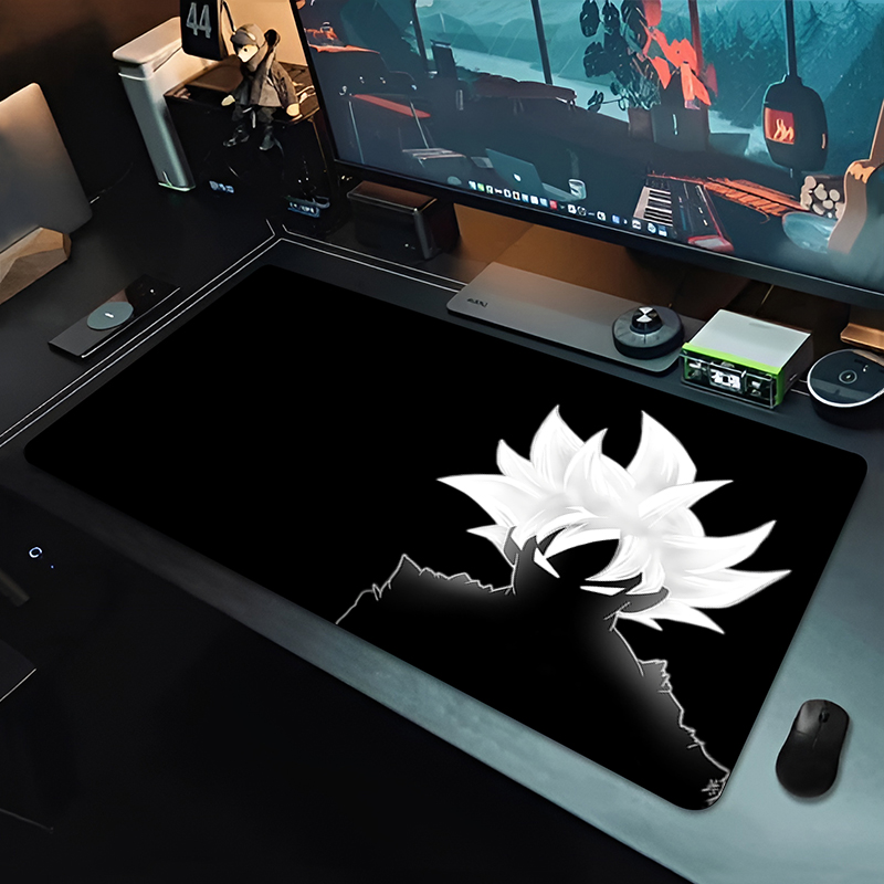 Tech Accessories For Desk - DBZ Black Anime Mouse Pad Dragon