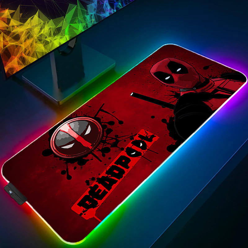 Tech Accessories For Desk - LED Mouse Pad Gaming Backlight Lock