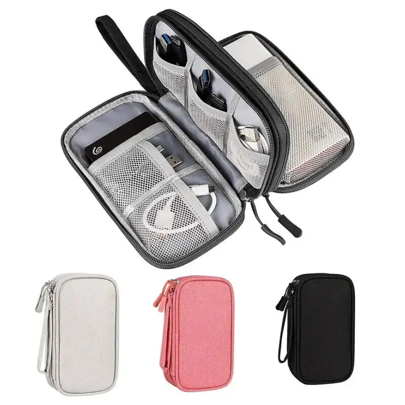 Cable Organizer Bag - 1PCS Grey/Black/Pink/Navy NEW Travel Organizer Bag