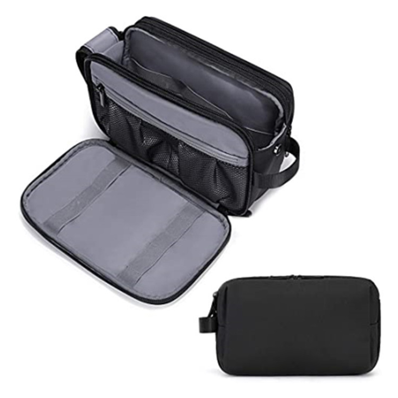 Tech Accessories Travel Case - Durable Waterproof Electronic Organizer Bag Multi-Pocket