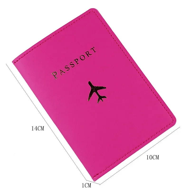 1PCS PU Leather Plane Passport - Tech Accessories Travel ulasan dan harga