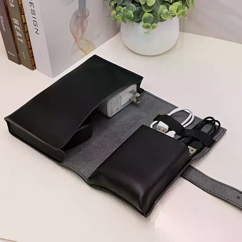 1pc PU Leather Multi-Compartme - Tech Accessories Travel Case ulasan dan harga