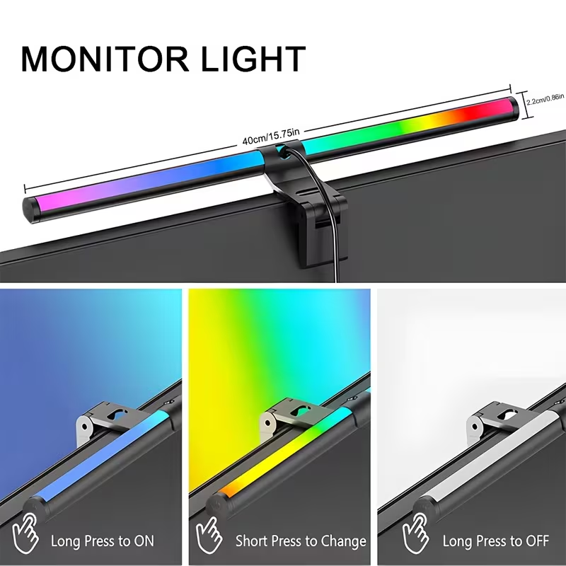 Monitor Light Bar RGB Lightbar - Tech Accessories For Desk ulasan dan harga
