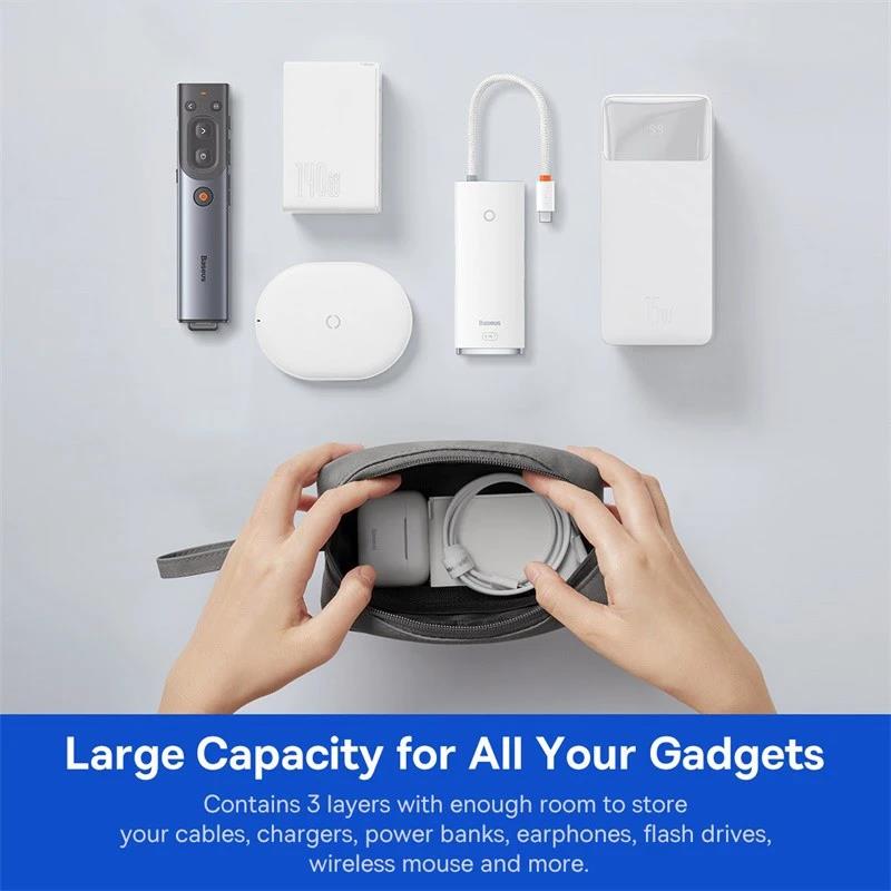 Portable Earphone Bag Waterpro - Cable Organizer Bag ulasan dan harga