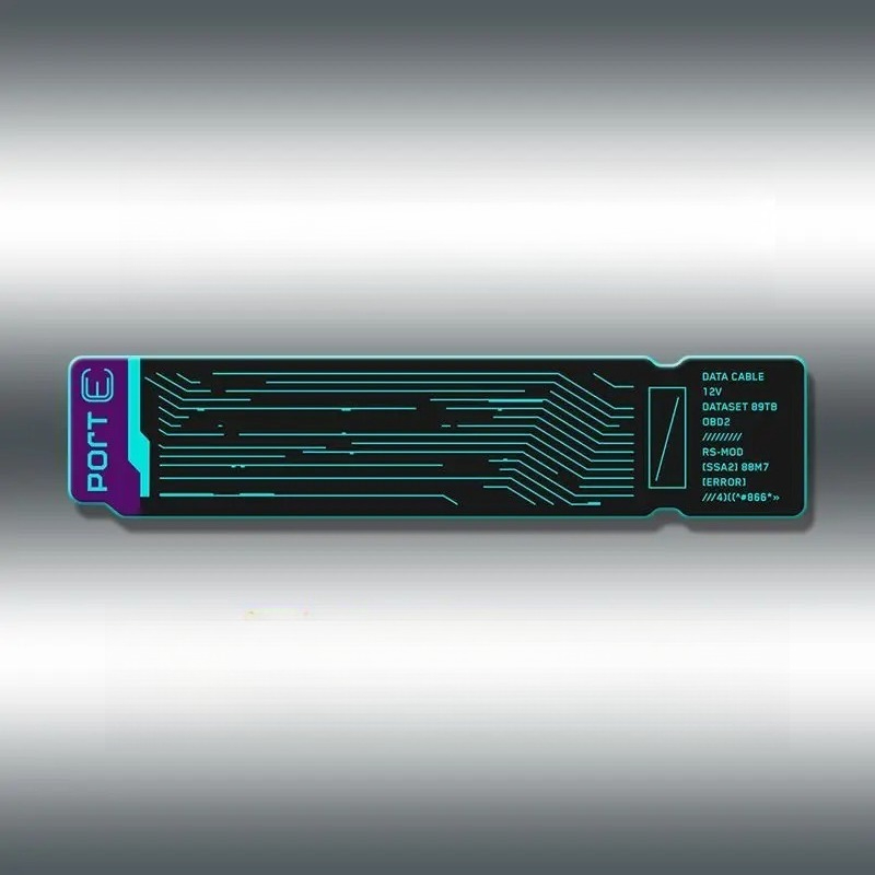 1PC Cyberpunk Tech Label Graph - Tech Gear Accessories ulasan dan harga