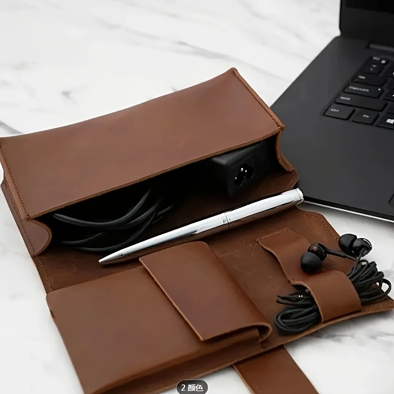 yesPU Leather Multi-Compartmen - Tech Accessories Travel Case ulasan dan harga