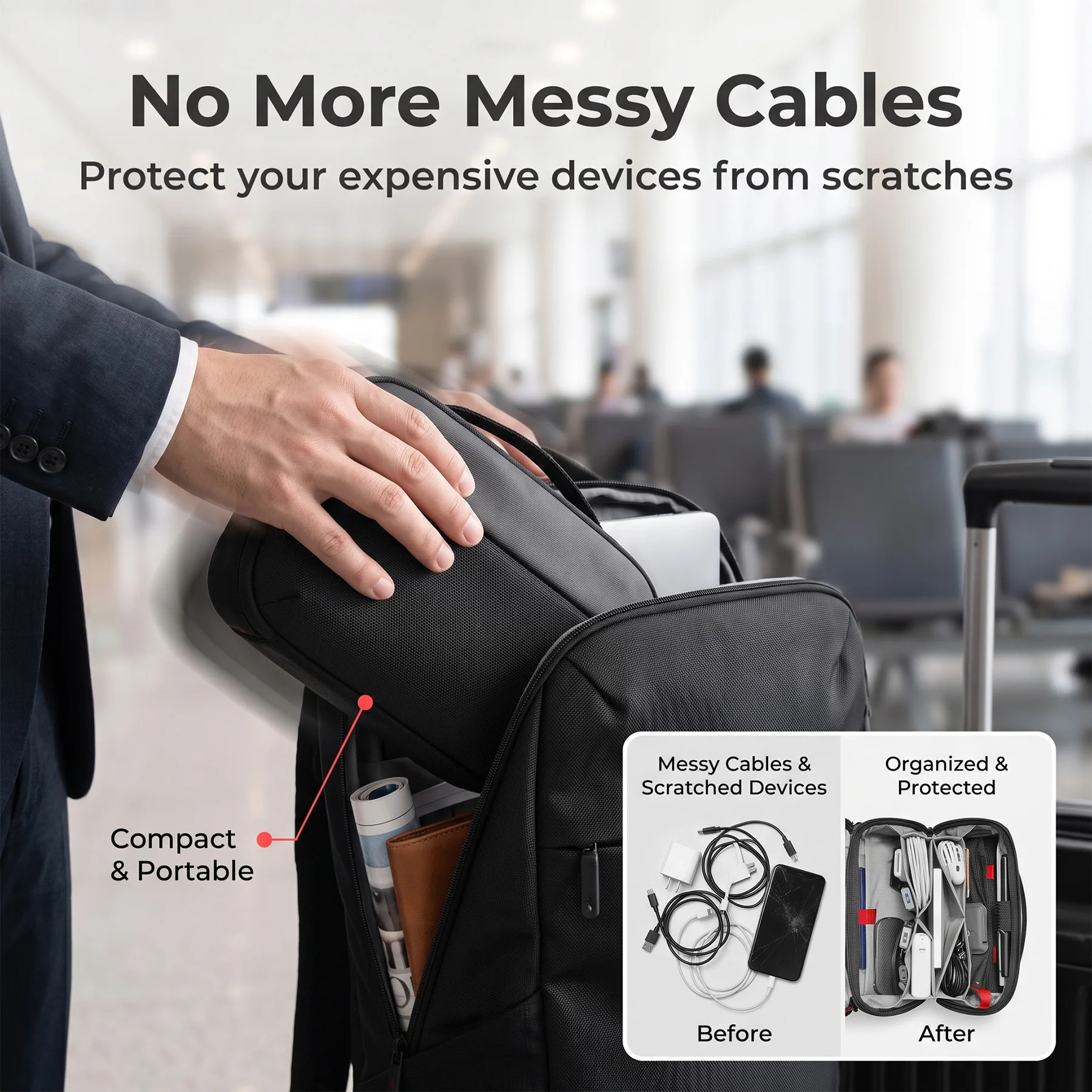 Travel Tech Organizer Pouch, W - Tech Accessories Travel ulasan dan harga