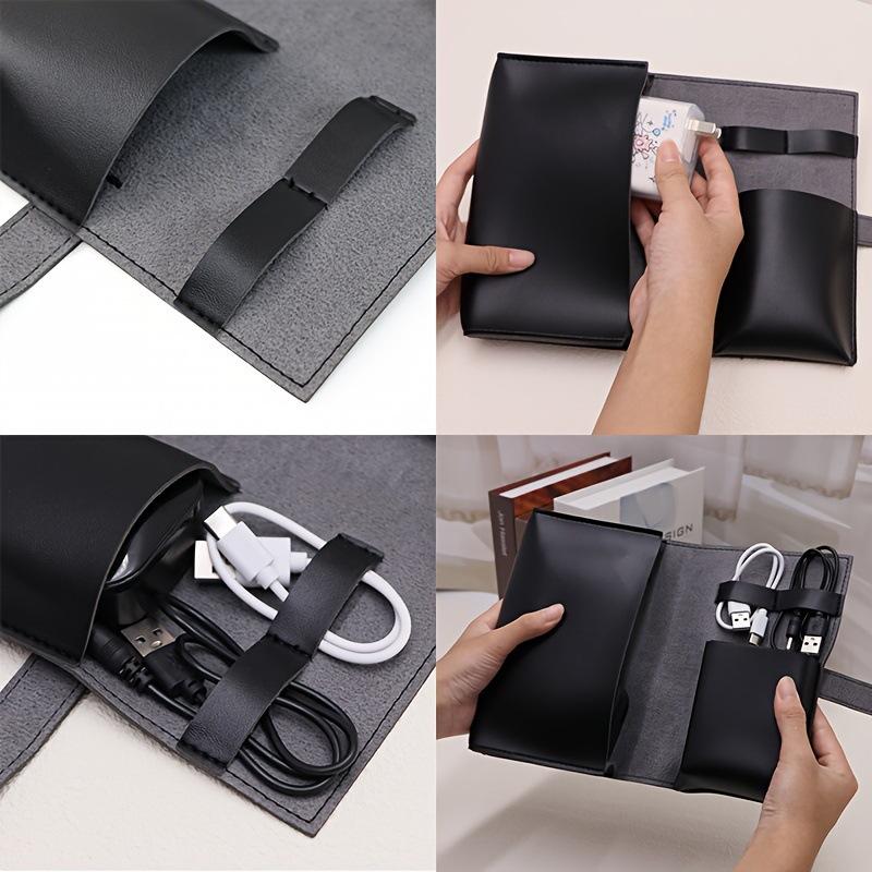 1PC PU Leather Multi-Compartme - Tech Accessories Travel ulasan dan harga