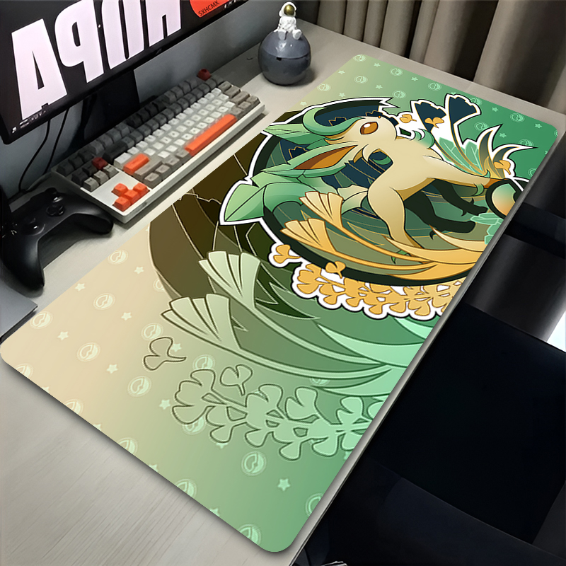 Mouse Pad Gamer P-pokemon Leaf - Tech Accessories For Desk ulasan dan harga
