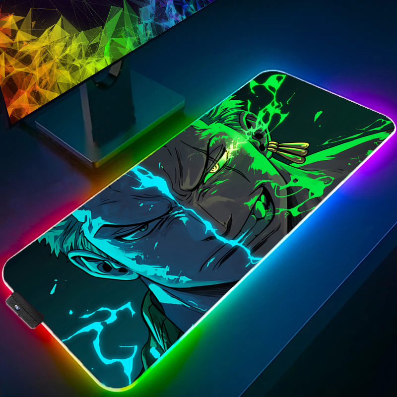 ONE PIECE Zoro Mouse Pad RGB G - Tech Accessories For Desk ulasan dan harga