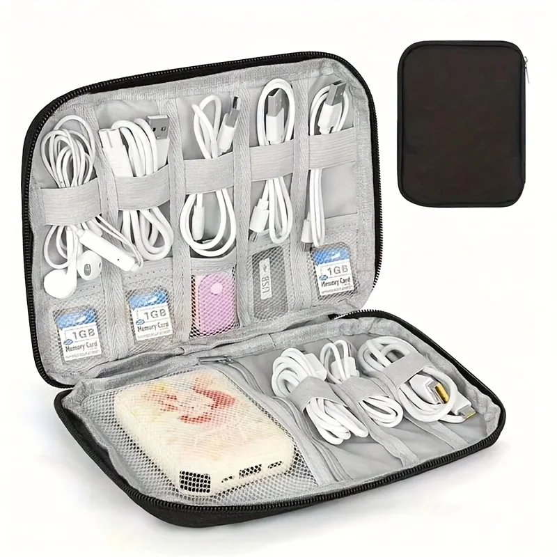 1 Pack Portable Electronic Acc - Tech Accessories Travel Case ulasan dan harga